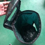 Borsa compost in plastica con coperchio e finestra