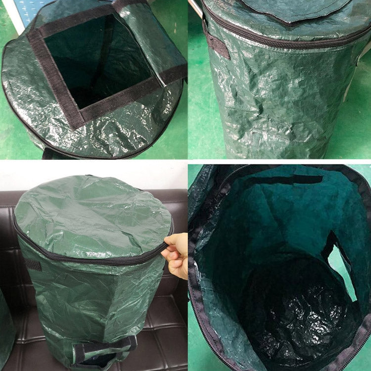 Borsa compost in plastica con coperchio e finestra
