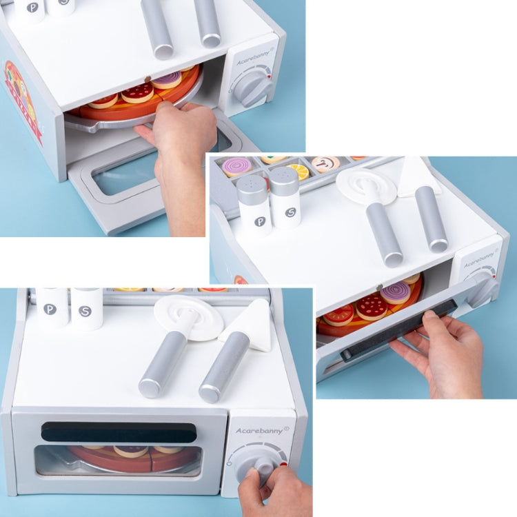 Forno giocattolo in legno per bambini 27x22x13 cm