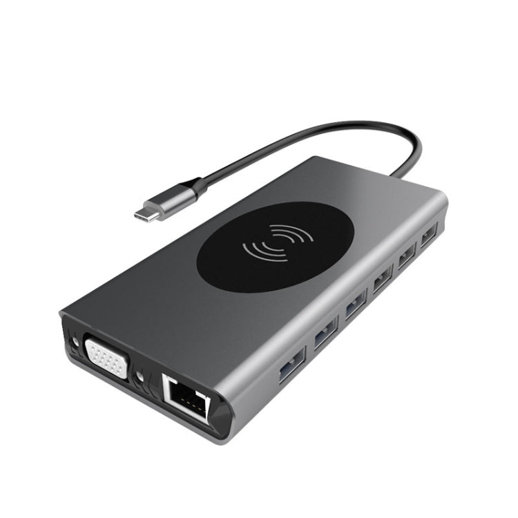 Docking station USB-C BX15W con ricarica wireless