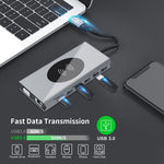 Docking station USB-C BX15W con ricarica wireless