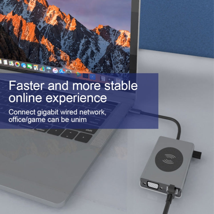 Docking station USB-C BX15W con ricarica wireless