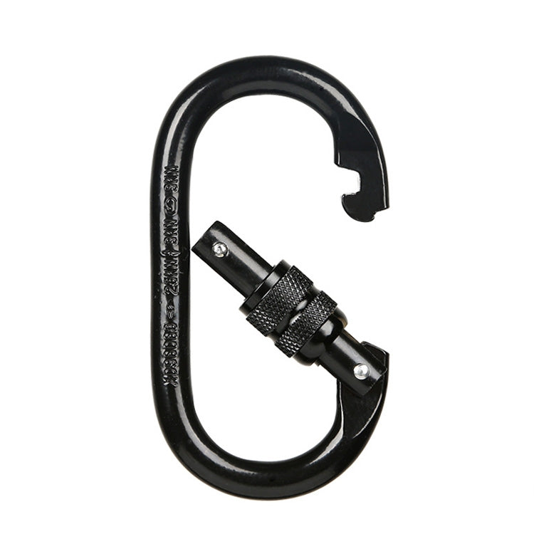 Moschettone blocco arrampicata in acciaio 11x6 cm