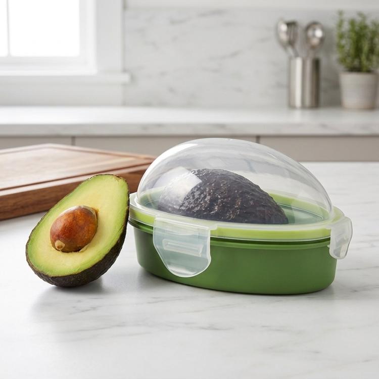 Set 5 contenitori ermetici per avocado con anello silicone