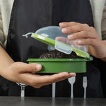 Set 5 contenitori ermetici per avocado con anello silicone