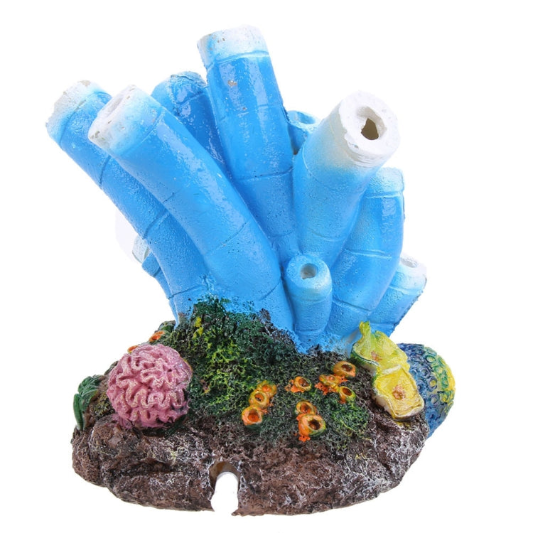 Ornamento corallo artificiale in resina per acquario 18x15x15 cm