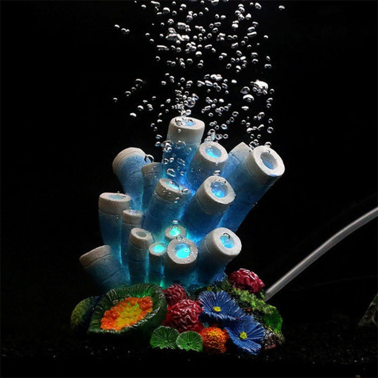 Ornamento corallo artificiale in resina per acquario 18x15x15 cm