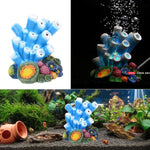 Ornamento corallo artificiale in resina per acquario 18x15x15 cm