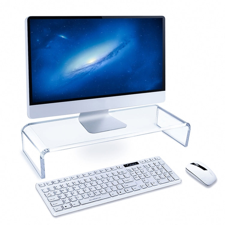 Base acrilica da tavolo per monitor computer 2 pezzi