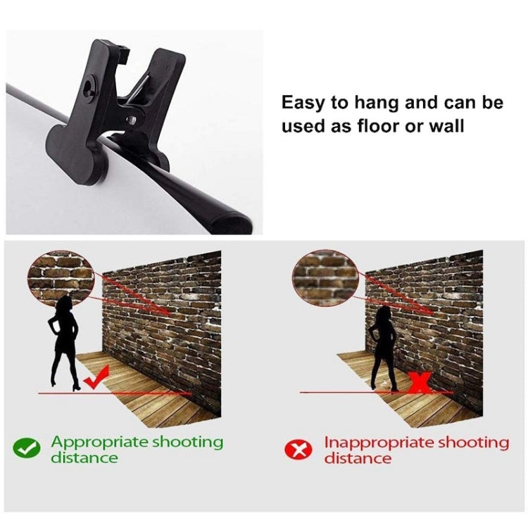 2.1m x 1.5m 3D Anchor Live Room Photo Studio Background Panno, Door & Standing lamp