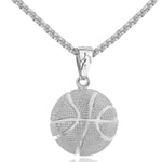 Collana con pendente a sfera sportiva tridimensionale 2 pezzi
