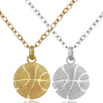 Collana con pendente a sfera sportiva tridimensionale 2 pezzi