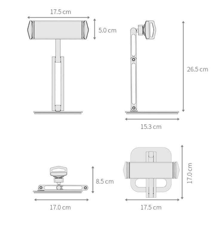 Supporto regolabile per tablet e smartphone Boneruy P47