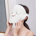 Maschera viso con asciugamano per impacchi caldi e freddi