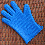 Set 2 guanti da forno in silicone con isolamento termico