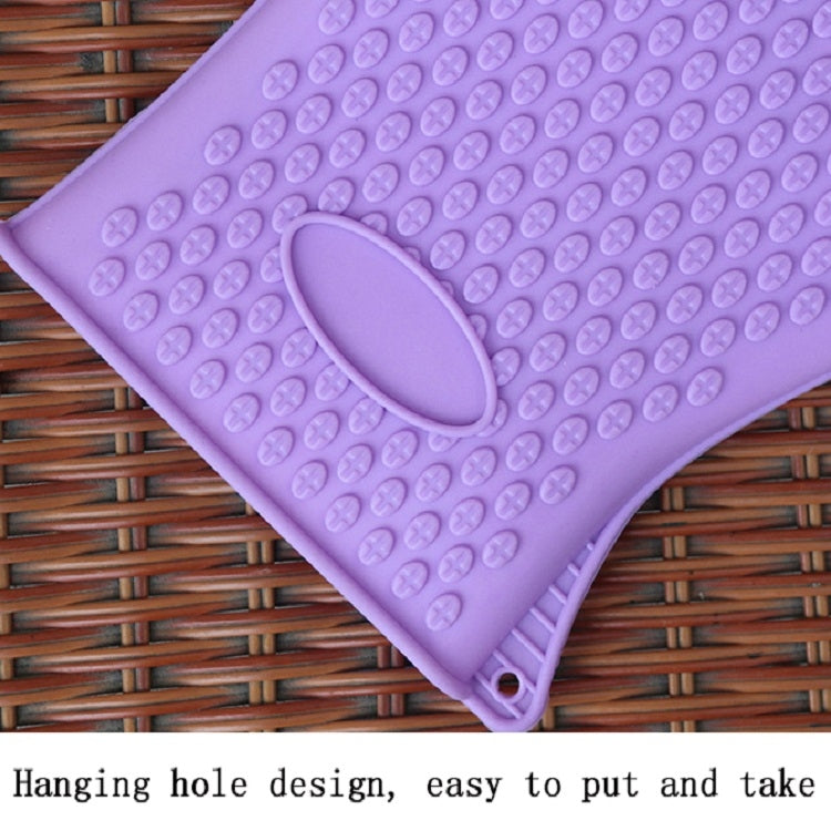 Set 2 guanti da forno in silicone con isolamento termico