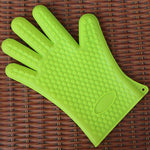 Set 2 guanti da forno in silicone con isolamento termico