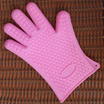 Set 2 guanti da forno in silicone con isolamento termico