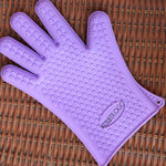Set 2 guanti da forno in silicone con isolamento termico
