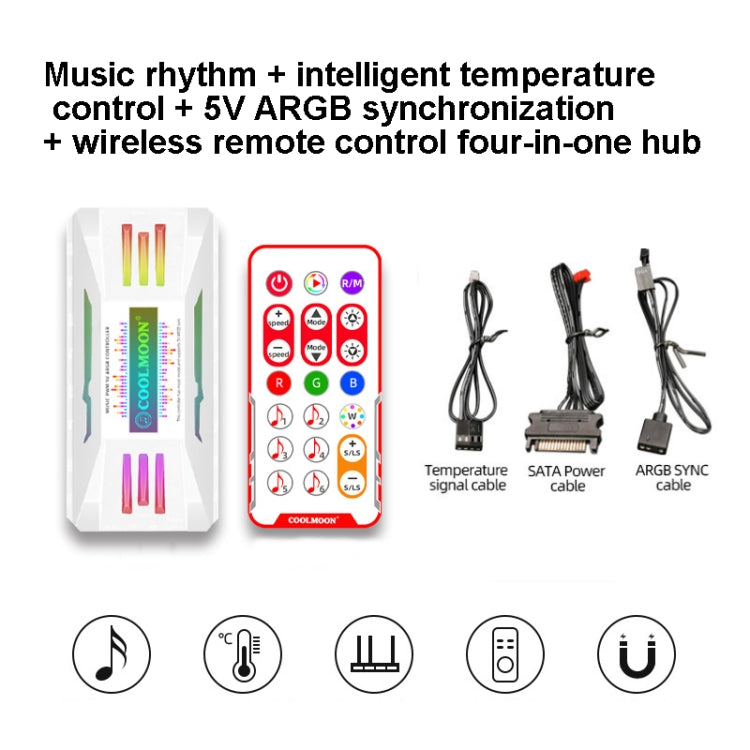 Controller ventola PC PWM 5V ARGB con telecomando wireless