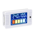 Tester digitale per batterie PEACEFAIR DC 0-100V con LCD a colori - immagine 2