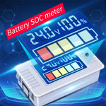 Tester digitale per batterie PEACEFAIR DC 0-100V con LCD a colori - immagine 5