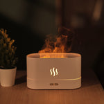 Umidificatore con diffusore di aromi e luce a fiamma