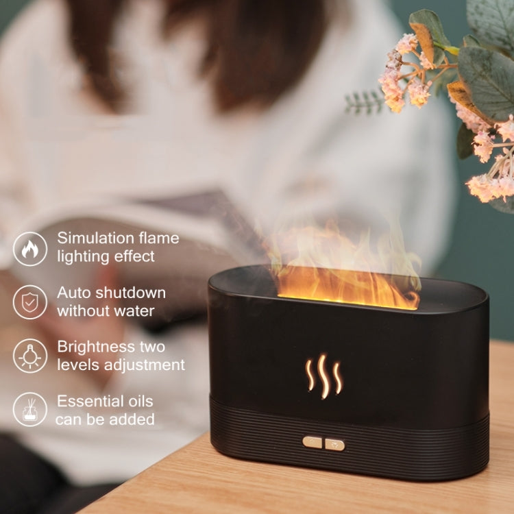 Umidificatore con diffusore di aromi e luce a fiamma