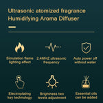 Umidificatore con diffusore di aromi e luce a fiamma