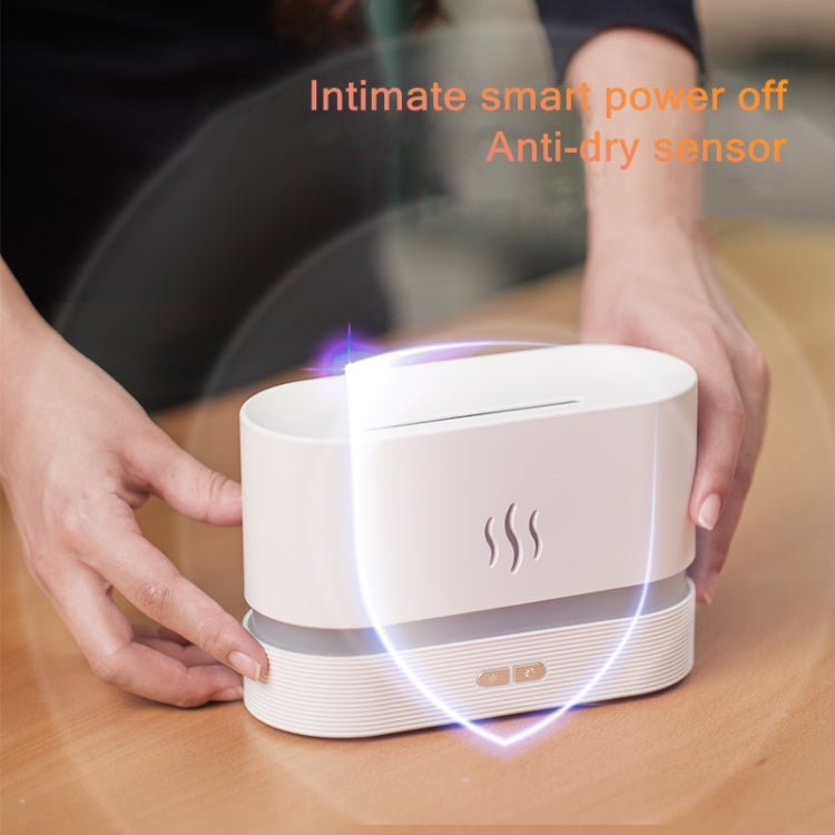 Umidificatore con diffusore di aromi e luce a fiamma