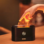 Umidificatore con diffusore di aromi e luce a fiamma