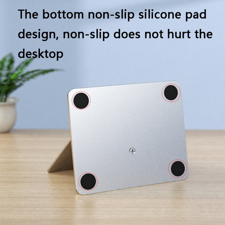 Staffa pieghevole in alluminio per tablet