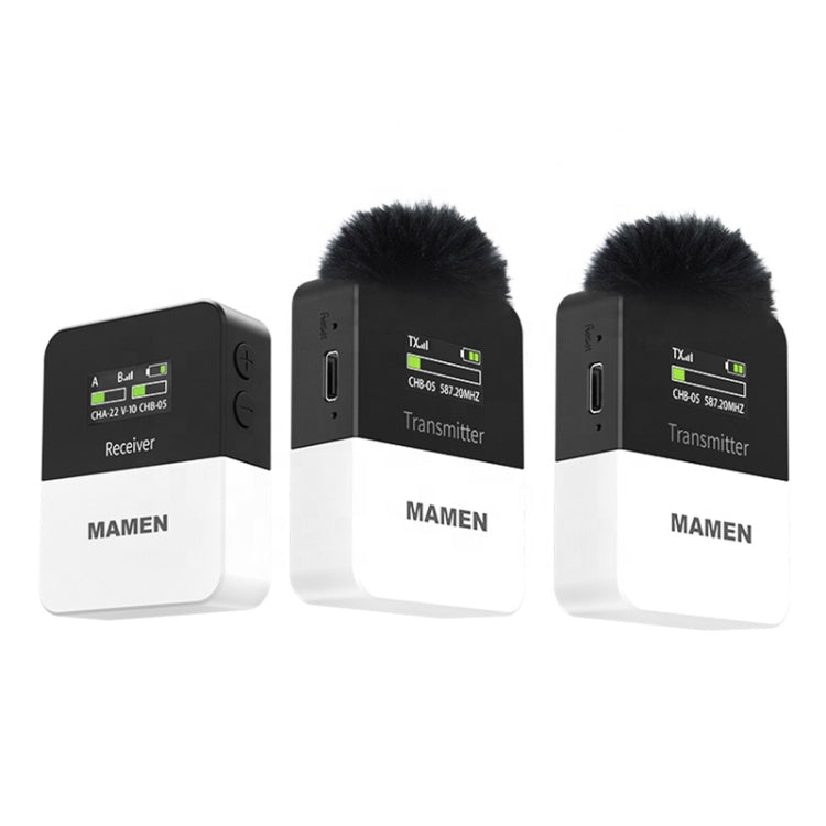 Microfono wireless MAMEN KT-W1 per telecamere e smartphone