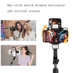 Selfie stick Bluetooth CYKE Q08D con doppia luce LED