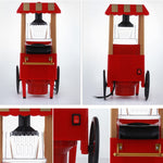 Macchina per popcorn elettrica 1200W con carrello automatico