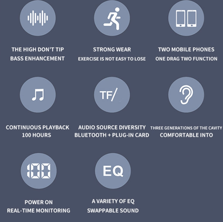 Cuffie Bluetooth S720 con batteria da 800 mAh e autonomia fino a 100 ore - immagine 3