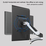 Supporto a parete per monitor PC 17-27" con molla a gas GM112W