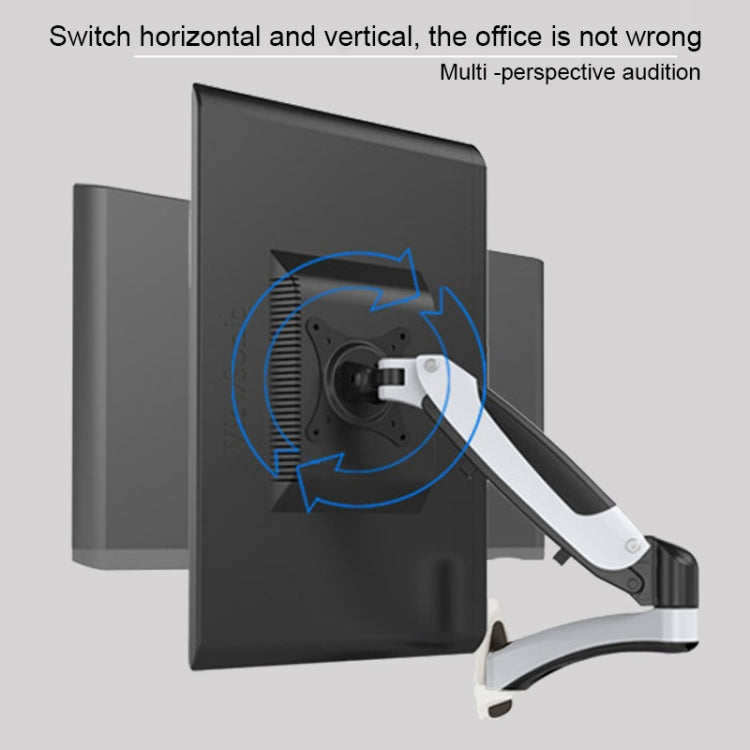 Supporto a parete per monitor PC 17-27" con molla a gas GM112W