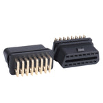 Connettore OBD2 16PIN femmina piegato 90° placcato oro