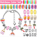 Braccialetto fai da te bambini 112 pezzi cristallo colorato