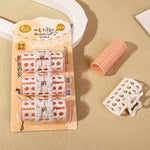 Set 3 bigodini pigri con clip elastica per capelli