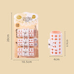 Set 3 bigodini pigri con clip elastica per capelli