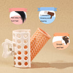 Set 3 bigodini pigri con clip elastica per capelli