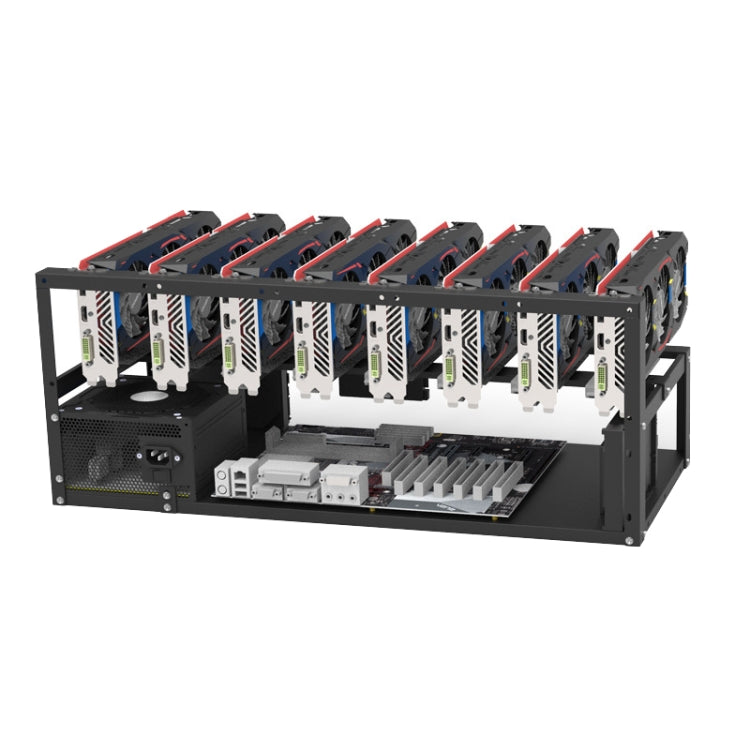 Telaio aperto per PC con staffa fissa 6-8 schede