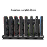 Telaio aperto per PC con staffa fissa 6-8 schede