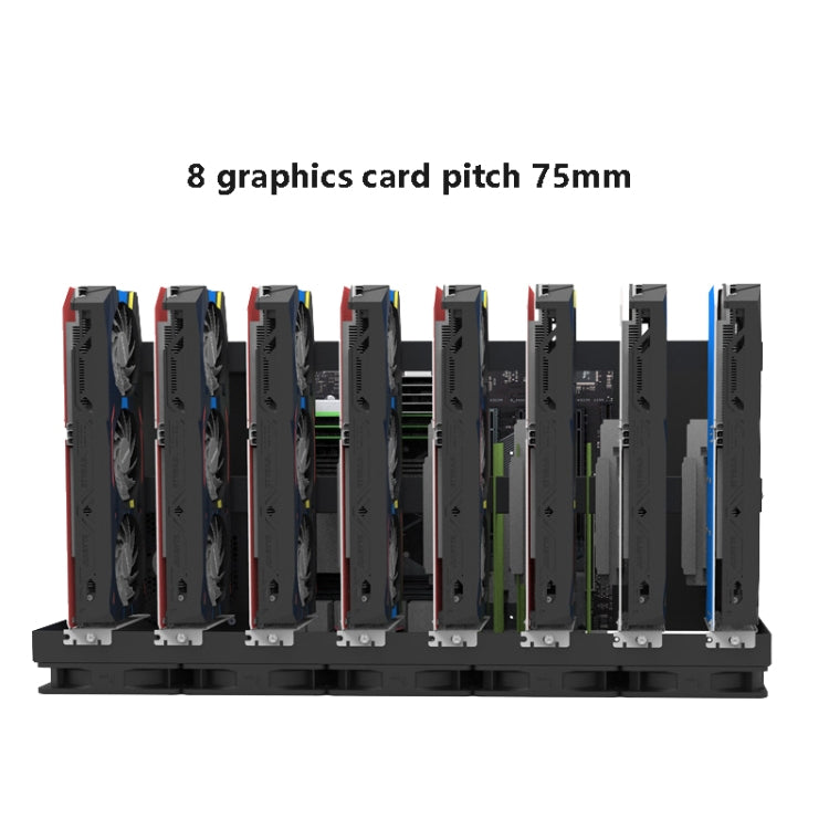 Telaio aperto per PC con staffa fissa 6-8 schede