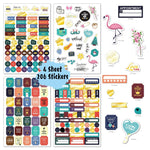 Set 4 fogli adesivi Hot Stamping tema aziendale