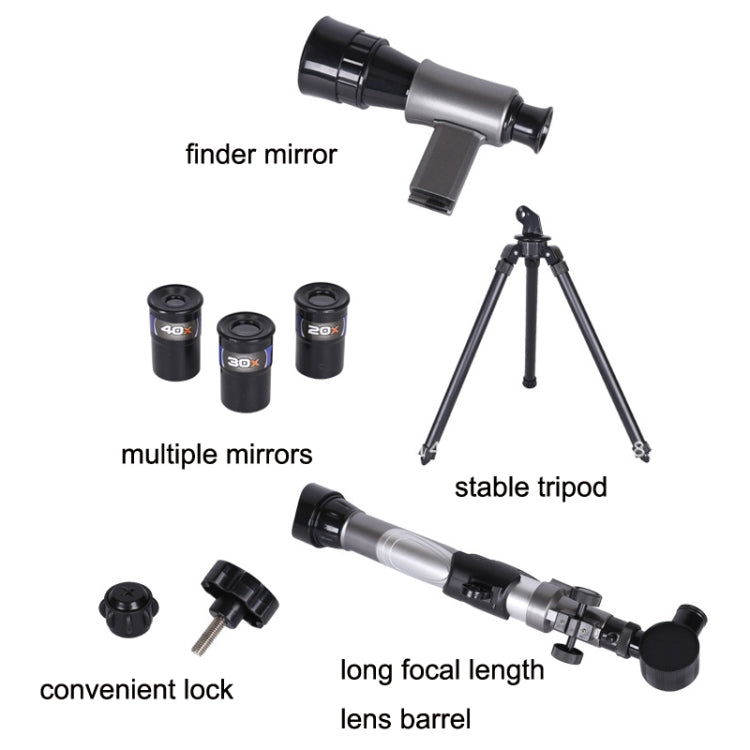 Telescopio astronomico C2130 20X-40X HD con oculare multiplo
