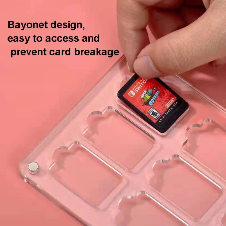 Scatola magnetica in acrilico per carte Nintendo Switch