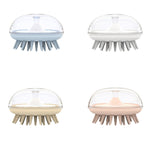 Spazzola massaggio testa in silicone 3 pezzi colorata